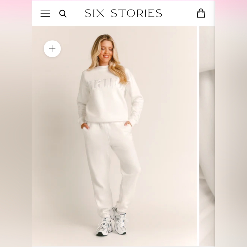 Six Stories Medium Bride Statement Sweatpants - image 1
